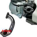JMCHstore Inverted 22mm Manifold For Predator 212 Coleman 196cc Mini bike Ghost 224 KT196 Go kart, Reverse Racing Intake Pipe Inlet for Baja Warrior MB200 CT200U EX for Honda GX160 GX200 Clone Engine
