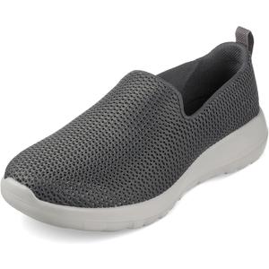 Skechers Women's Go Walk Joy Cushioning Sneakers (9 Wide, Charcoal)