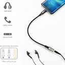 DUKABEL Type C to Aux Adapter, 2PACK USB-C to Audio Jack with Upgraded DAC Chip for Samsung Galaxy S22 S21 S20 Ultra S20+ Note 20 Google Pixel 6 Pro/5/4/3/2 OnePlus 7T and More