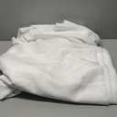 Pinch Pleated Linen Curtains 84 Inches Long, Light Filtering Curtains for Living Room, Farmhouse Window Curtains for Bedroom, Modern Drapes with Hooks and Rings, White, 2 Panels Set