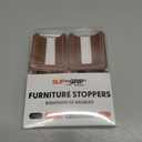 iPrimio No Lift Wheel Stoppers for Rolling Furniture - Bed and Furniture Stopper - Requires No Lifting of Bed - Keeps Bed and Furniture from Sliding Bed Caster Stopper - Solid Rubber (4 Pack, Brown)