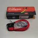 KAYCENTOP Car Steering Wheel Lock, Seat Belt Lock, Anti-Theft Device, Max 17 Inch Length, Small and Light-Weight, Multi-Functional, Fit Most Vehicle, SUV, Golf Cart Security (Red)