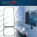 Rear View Door Mirror For Hino 145 165 238 258 268 338 2008-2020 Main & Wide Angle Mirror Driver Side and Passenger Side
