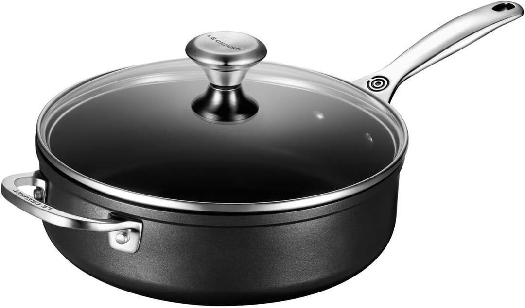 Le Creuset Toughened Nonstick PRO Saute Pan With Glass Lid, 4.25 qt.