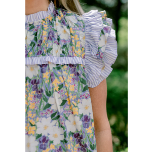 Dasiy Dream Top Purple 2X