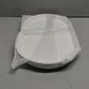 16" Large Serving Platter - Oval Large Serving Tray, Ceramic Turkey Platters, White Platters for Serving Food, Appetizers, Entertaining, Party, Set of 2