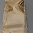 Obstal 50 PCS Satin Chair Sashes Bows for Wedding Reception- Universal Chair Cover Back Tie Supplies for Banquet, Party, Hotel Event Decorations (Champagne)