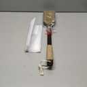 Back Scrubber Shower Brush,Dry Brushing Body Brush with 17.7 Inch Curved Long Handle, Natural Bristles for Lymphatic Drainage, Soft & Stiff Bristles (Natural Fiber, Stiff)