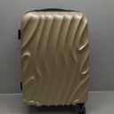 Rockland Melbourne Hardside Expandable Spinner Wheel Luggage, Carry-On 20", Goldwave