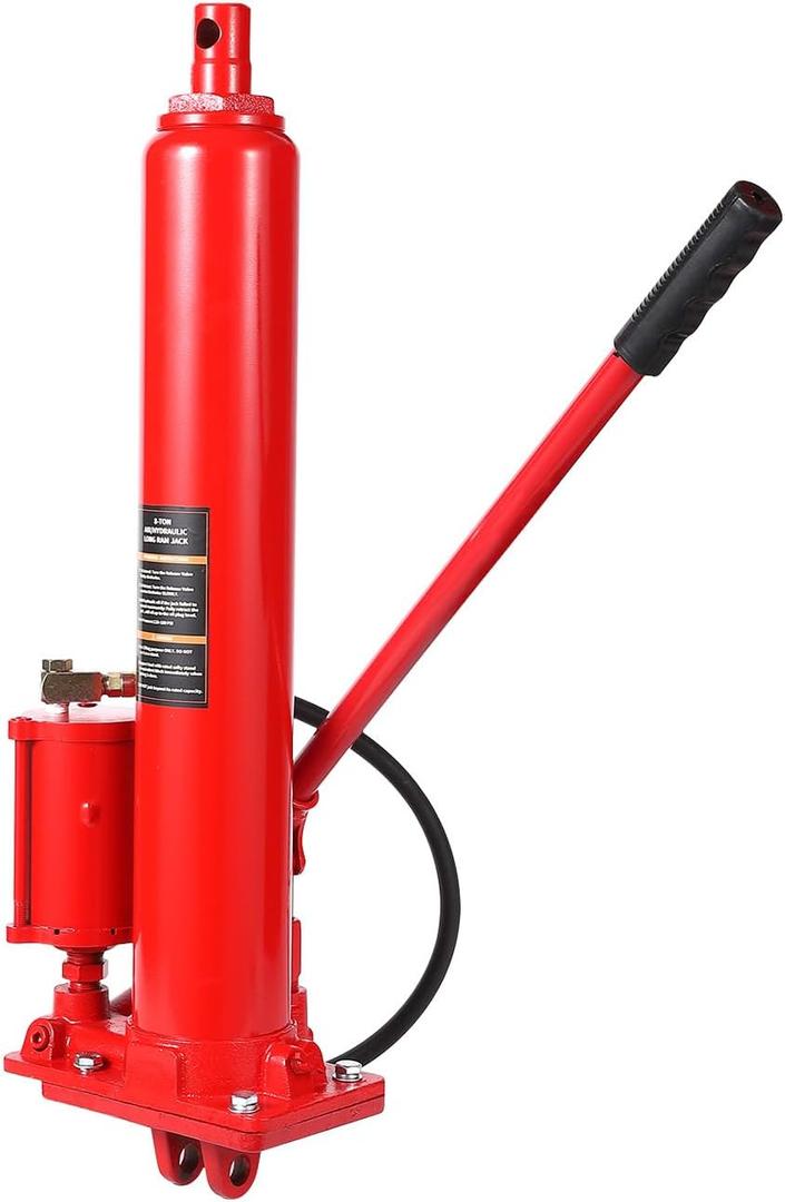 8-Ton Hydraulic Ram Jack-Air Pump (Red)