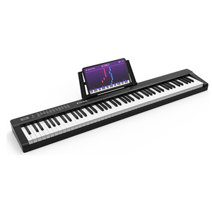 Digital Piano 88 Key Full Size Semi Weighted Electronic Keyboard Piano with Music Stand,Power Supply,Bluetooth,MIDI,for Beginner Professional at Home/Stage-A1
