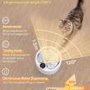 Wireless Cat Water Fountain [with Stainless Steel Tray], 84oz/2.5L Pet Fountain for Cats Inside, Cat Fountain for Drinking with Motion Sensor, Ultra Quiet for Small Animals-[BPA-Free]