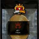 Loop King Laces 1 Pair Luxury Leather Shoe Laces with Gold Tips (5-6 Eyelets / 90cm / 36")