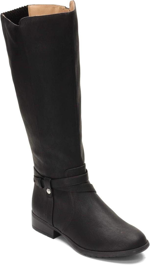 LifeStride Women's, Xtrovert Tall Shaft Boot (11 Wide, Black Wide Calf)