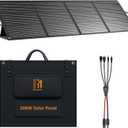 200 Watt Solar Panel IP68 Waterproof ETFE Coating Portable 24V MC4 Output Foldable Solar Panels for Power Stations Solar Generator Camping Off-Grid RV Emergency Backup Hurricane