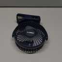 Clip on Fan 65 Hours Portable Desk Fan Rechargeable with LED Lights & Hooks 12000 Capacity Battery Operated Fan with Clips Small Desk Fan Mini Fans for Tents Travel Outdoor Camping Golf Cart Stroller