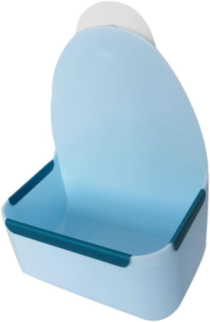 Guinea Pig Hay Feeder Food Basket Grass Frame Rack Feeding Bowl for Hamsters, Blue