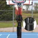 A11N SPORTS Basketball Rebounder Net Yard Guard – 10x8 FT Outdoor Basketball Net Catcher Backstop for Round & Square Poles, Pole-Wrap Storage