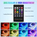 Nilight 4Pcs Car Underglow Neon Accent Strip Lights 252 LEDs RGB 8 Color Sound Active Function Music Mode with Wireless Remote Control Underbody Light Strips for Cars Van SUV Truck
