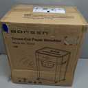 BONSEN 16-Sheet Heavy Duty Paper Shredder for Office, 60-Minute Running Time Cross-Cut CD Shredder with 60dB Low-Noise, 5.3-Gallon Pull Out Bin, Anti-Jam & Quiet Shredder for Home Office (S3102)