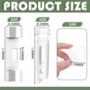 Geelin 80 Pcs Vertical Blind Repair Kit Include 40 Clear Repair Tabs 20 Replacement Stems 20 Clips for Vertical Blinds Replacement Slats