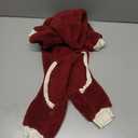 Esobo Fashion Winter Dog Warm Coat Jacket Four-Legged Neck Warm Pet Sweaters for X-Small Dogs, Burgundy Red