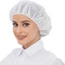 ZMDREAM Hair Nets Disposable Bouffant Cap for Food Service Beauty Latex Free (24 Inch, White)