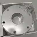 RV Trailer Pedestal Base Round Flush Mount Table Leg Base, Aluminum RV/Boat Pedestal Table Base Flange - Floor Mounting Base with 6 Mounting Holes - Includes Mounting ScrewsSilvery