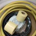 16ft Length Mini Split Line Set,1/4" 5/8" OD Copper Pipes Tubing and 3/8 White PE Thickened Insulated Coil with Flared Nuts for Mini Split Air Conditioner HVAC or Heat Pump System. (16Ft(1/4+5/8))