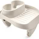 Intex PureSpa Attachable Cup Holder for Spa Wall, Pool and Hot Tub Accessory for Drinks that Holds 2 Standard Sized Beverages, Tan