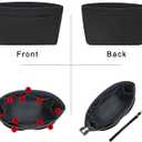 Purse Organizer Insert Felt Purse Insert Bag Organizers Multi Pockets Tote Bag in Bag for Women,Black-L