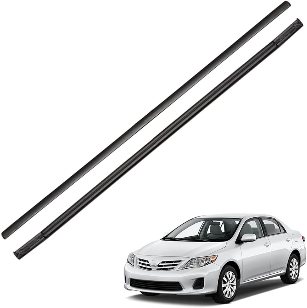 Silscvtt Roof Trim Molding Kit Sealing Strip Black Replacement for Corolla 2009-2013