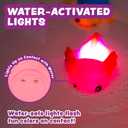 Tub Works® Under the Sea™ Light Up Bath Toys, 6 Pack | Water-Activated Light Up Toys Flash & Change Color | Easy-Grip Baby & Toddler Bath Toys | Sensory Bathtub Toys with Bath Lights for Kids Bath