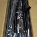 Wedding Welcome Sign Stand, 68x31x 20 Heavy Duty Easel Stand for Sign with 4 Leather Strap, Welcome to Our Wedding Sign Holder, Metal Floor Standing Easels for Valentines Day, Signs, Poster, Black