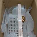 Baby Bottle Drying Rack Storage with 3 Brush, Nursing Bottle Storage Box Organizer with Cover, Portable Kitchen Cabinet Organizer, Durable countertop Dryer (Orange)