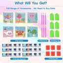 DIYGEMDOT 6 Pack Diamond Art Kits for Kids, Cute Animals Diamond Painting for Beginners, DIY 5D Gem Art for Girls & Boys Ages 6-8-10-12, Children's Christmas Gifts (6x6 inches) (Y002)