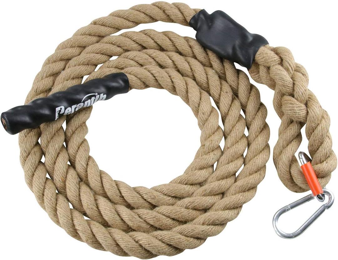 Perantlb Outdoor Climbing Rope for Fitness and Strength Training, Workout Gym Climbing Rope, 1.5'' in Diameter, Length : 8,10, 15, 20, 25, 30,40, 50 Feet