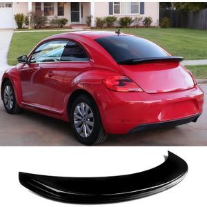 MUTUSAISI Gloss Black Rear Tailgate Lip Spoiler Wing Factory Style Fit for Compatible with Volkswagen VW Beetle 2012-2019 Accessories
