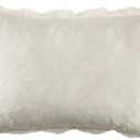 SARO LIFESTYLE Plush Faux Fur Throw Pillow Cover – Ultra-Soft Textured Accent for Sofa, Bed & Cozy Layered Styling, 12"x20"