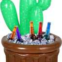 Bencailor Inflatable Cactus Cooler 27.6 x 18 Cactus Ice Bucket Drink Cooler Summer Pool Fiesta Party Decorations Hawaiian Party Supplies for Outdoor Pool Mexican Drink Beverage(1 Piece)
