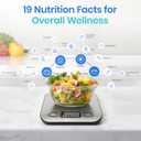 Etekcity Food Nutrition Kitchen Scale, Digital Grams and Ounces for Weight Loss, Baking, Cooking, Keto and Meal Prep, Large, 304 Stainless Steel