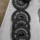 【Starter Set】2" Cast Iron Weight Plate Set | (8) Plates: Pairs of 2.5LB, 5LB, 10LB | 45 LB Total | For Standard Handles & Bars