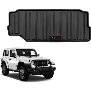 Custom Trunk Mat for 2018-2025 2026 Jeep Wrangler JL 2 Door Cargo Liner Accessories All Weather TPE Rubber Protection Mat (for 2018-2026 Jeep Wrangler JL 2 Door Cargo Mat)