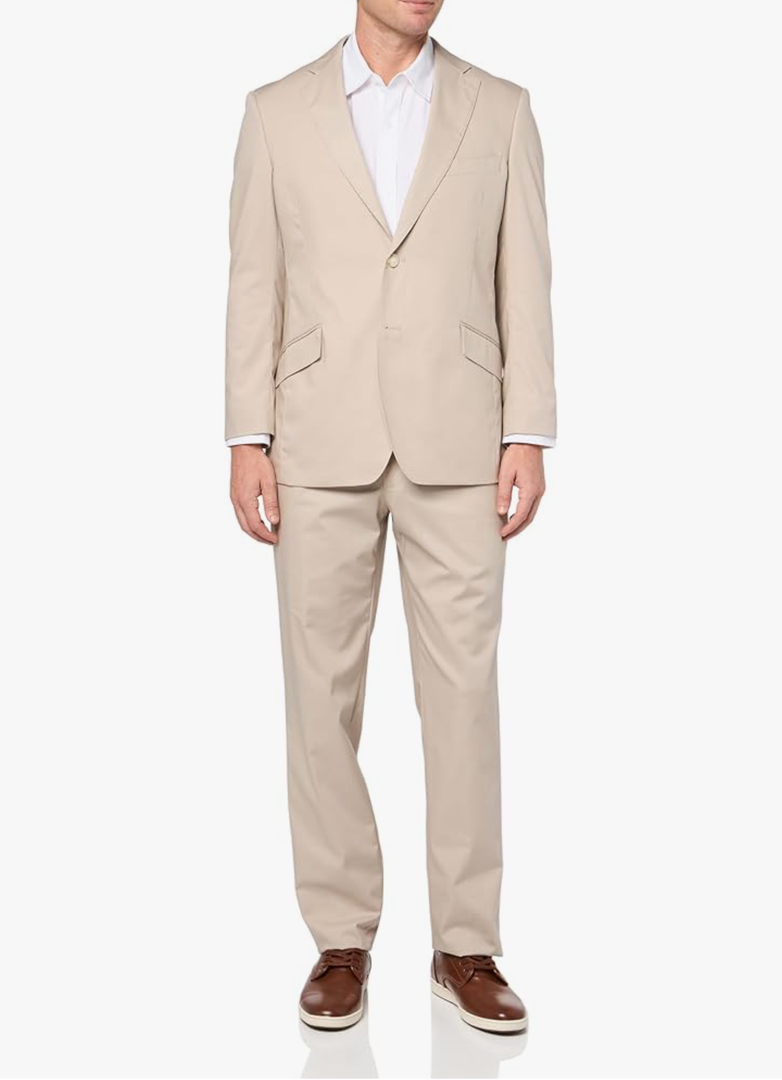 COCONUT GROVE, Men's Perfect Poplin Modern Fit Suit, Size 44