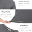 COOFANDY Men's Sun Protection Shirts Long Sleeve Rash Guard Swim T-Shirts Lightweight Quick Dry Fishing Shirts (Gray, L)
