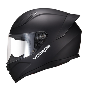 VCOROS Motorcycle Full Face Helmet for Unisex-Adults DOT Approved WS-609 Motorbike Street Bike Racing Helmets, Black, Medium