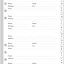 Address Book Refills for A5 Binders - A-Z Address Notebook Refill Paper with Alphabetical Tabs, 120gsm White Paper, 6-Hole Punehed, 5.8" x 8.3"