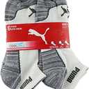 PUMA Men's 6 Pack Quarter Crew Socks