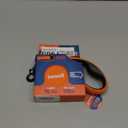 Retractable Dog Leash 18.2 ft  Chew Proof Cable Included  360 Tangle-Free Design  Heavy Duty Reflective Leash  Soft Anti-Slip Grip Outdoor for Small Medium & Large Dogs up to 110 lbs (Orange)