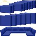Patelai Waterproof Outdoor Patio Cushion Covers Replacement 24 x 24 UV Proof Wicker Sofa Sectional Seat Slipcovers for Rattan Sectional Set Supplies, Covers Only
